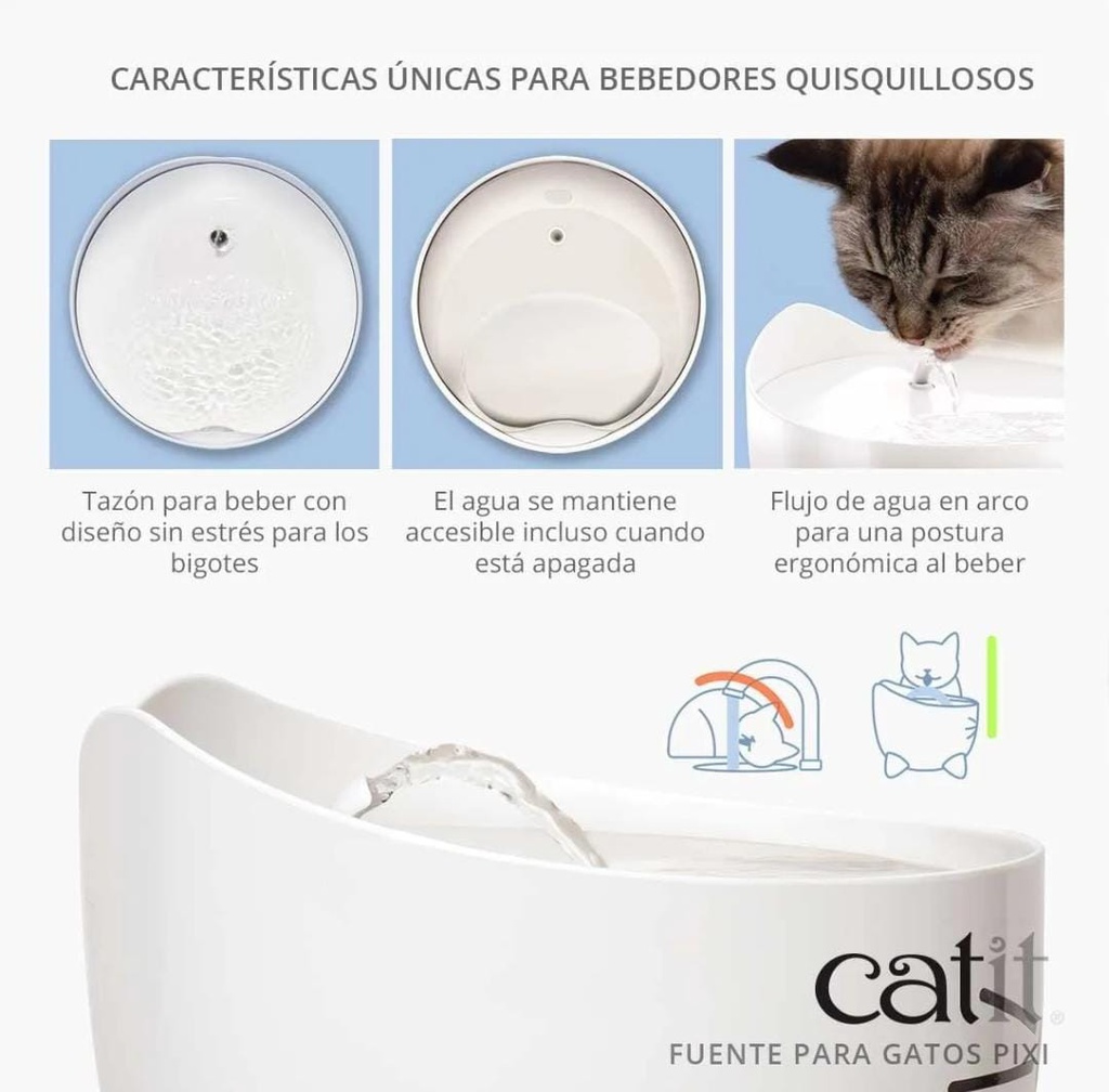 Catit Pixi Fuente gato Rosa