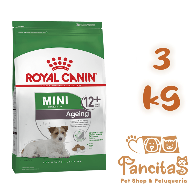 ROYAL CANIN DOG ADULT MINI AGEING +12 3KG PROMO