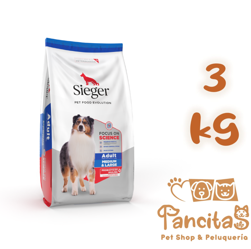 SIEGER DOG ADULT 3KG MEDIUM&amp;LARGE