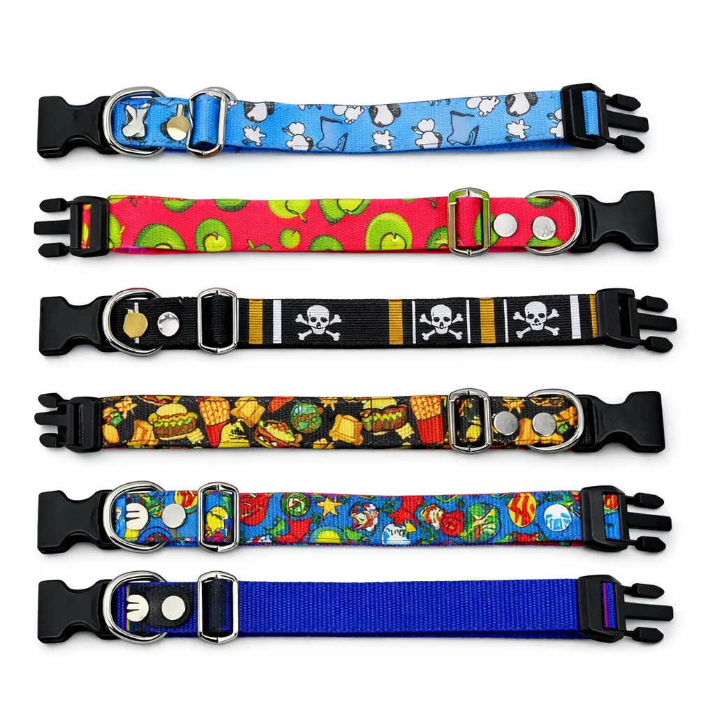 COLLAR POLIESTER REGULABLE ESTAMPADO 20MM y 40MM TODOS