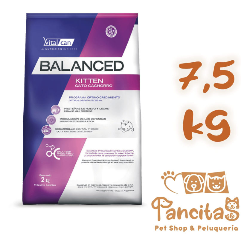 VITAL CAN BALANCED  CAT KITTEN  7,5KG PROMO