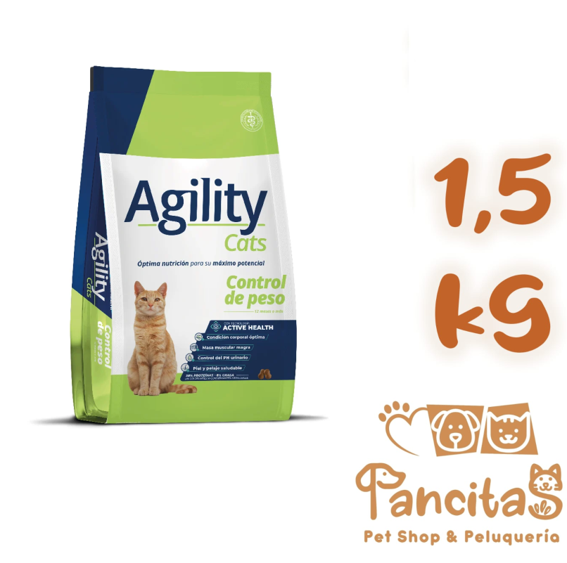 AGILITY CAT CONTROL DE PESO 1,5KG