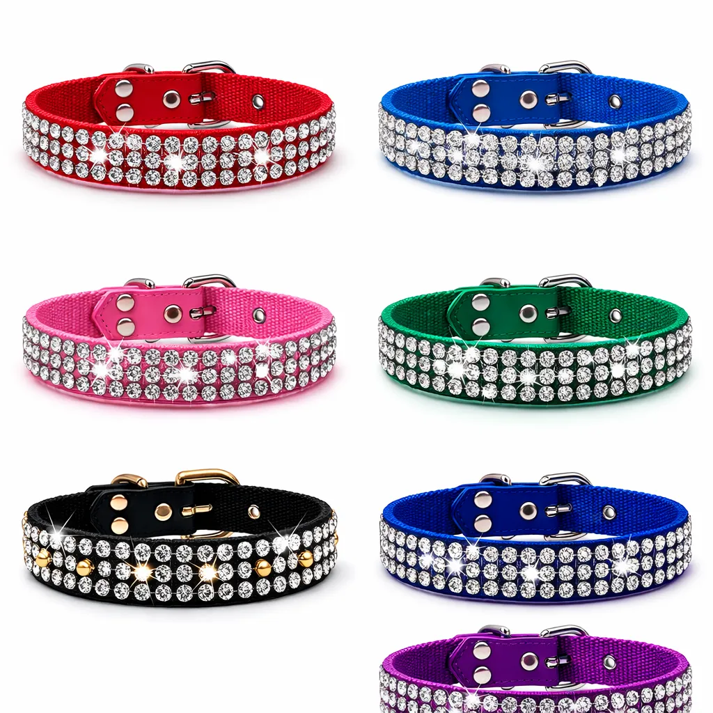 COLLAR NYLON STRASS