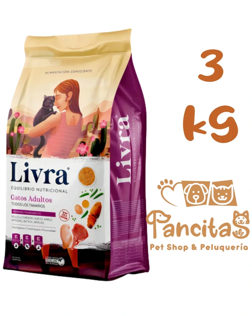 LIVRA GATO ADULTO 3KG