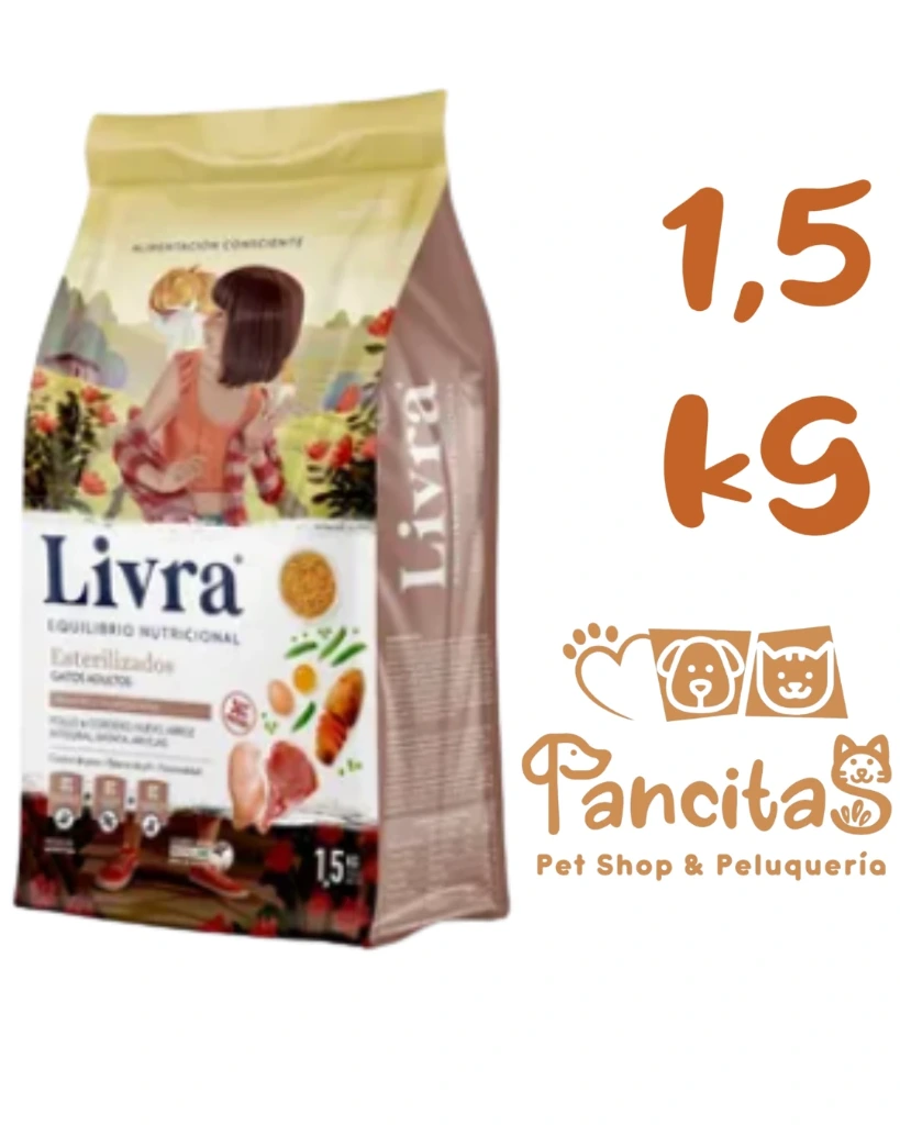 LIVRA GATO ESTERILIZADO 1,5KG