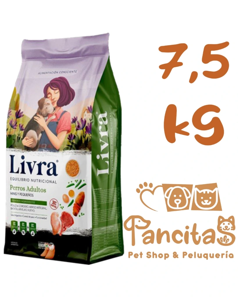 LIVRA PERRO ADULTO RAZA PEQUEÑA 7.5KG