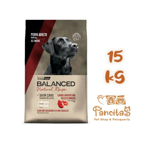 [11931] VITAL CAN BALANCED NATURAL RECIPE DOG CARNE ARGENTINA 15KG