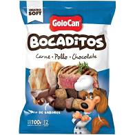 GOLOCAN BOCADITOS SABOR CARNE POLLO CHOCOLATE 100GR
