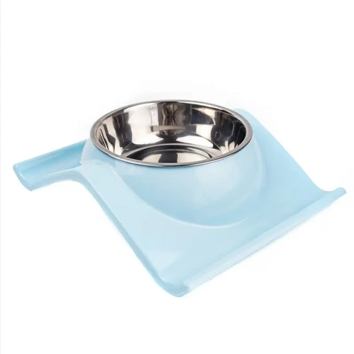 COMEDERO ELAVADO ACERO INOXIDABLE BASE ANTI VUELCO INDIVIDUAL COLORES