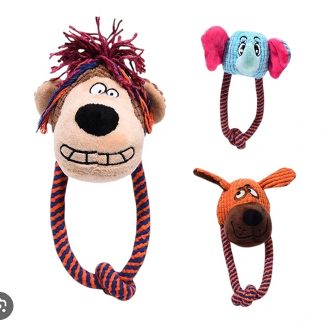 [25565] PELUCHE CABEZA ANIMALES CON SOGA