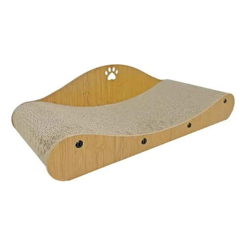 [25780] CAMA RASCADORA INTERACTIVA OVALADA CON HUELLA 60X25X16CM
