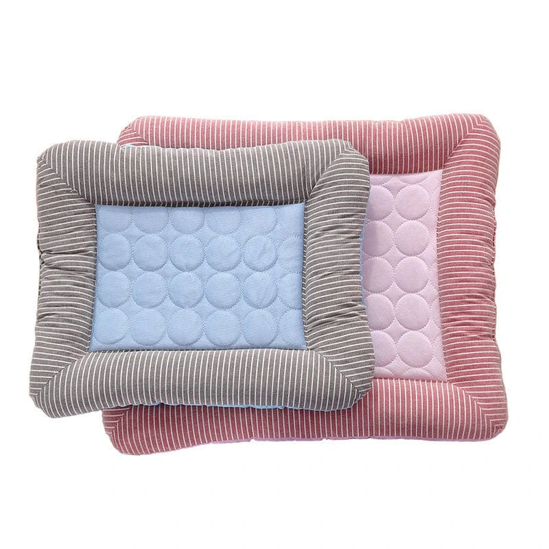 [26411] CAMA COLCHONETA FINA BASE ANTIDESLIZANTE RAYAS CIRCULOS N2 65X55X5CM