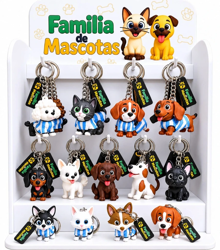 [FDM] LLAVERO PERRO / GATO FDM
