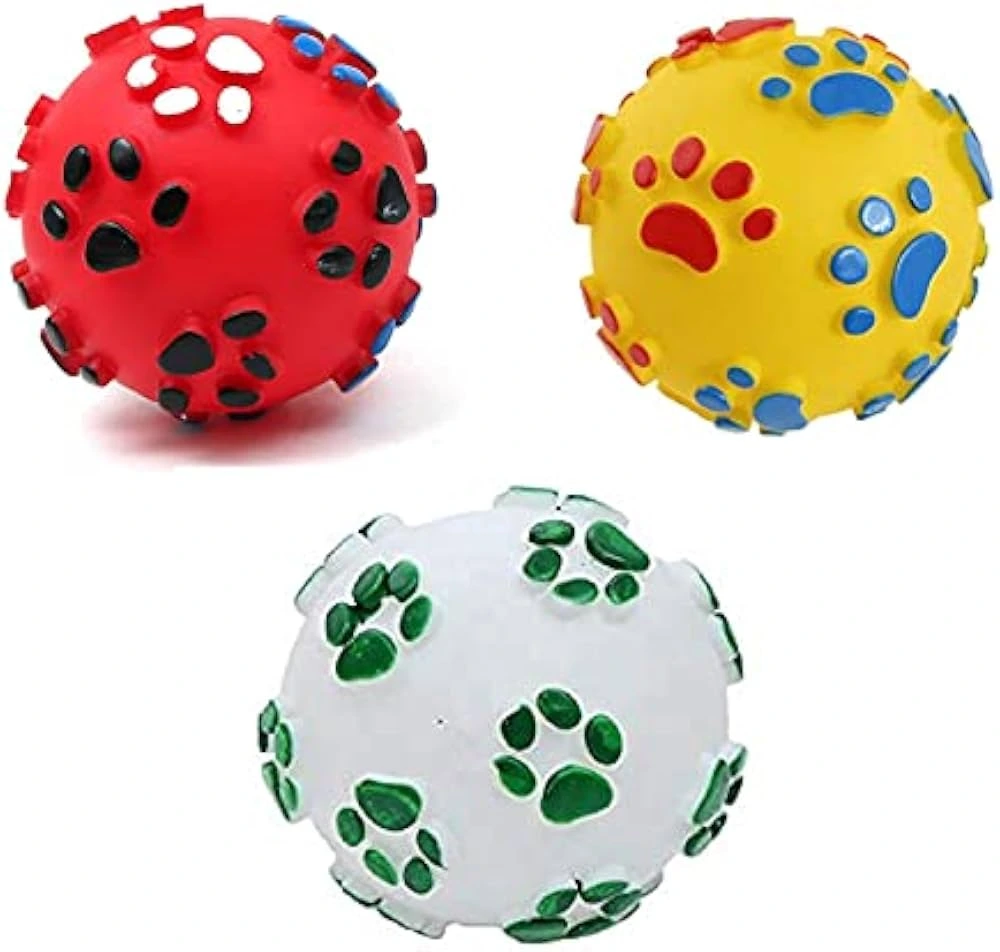 PELOTA CHIFLE HUELLAS 5CM