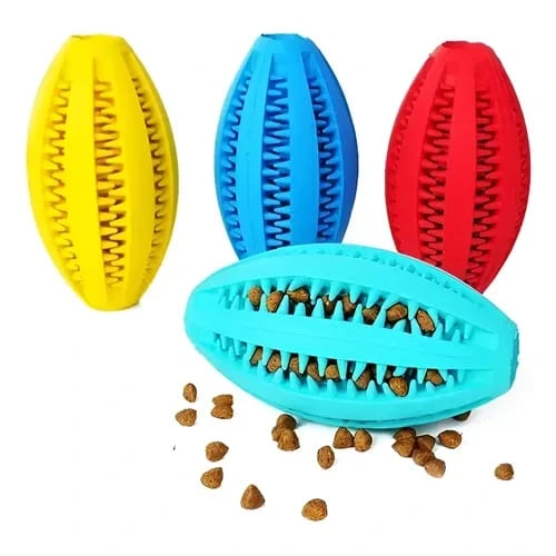 JUGUETE OVAL DENTAL PARA ALIMENTO GRANDE11CM