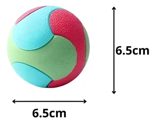 PELOTA GOMA SALTARINA COLORIDA 6,5CM