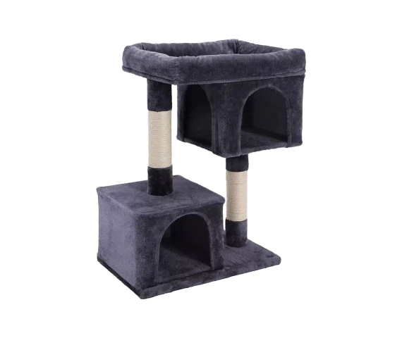 [PT05] RASCADOR 2 NIVELES CON 2 CASA 60X40X84CM