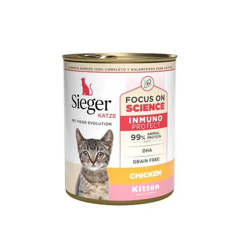 SIEGER KATZE KITTEN LATA POLLO 340GR