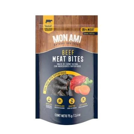 [6292] MON AMI SNACKS MEAT BITES BEEF 75G