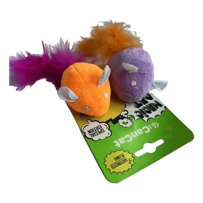 [1570] CANCAT ANTISTRESS RATA TELA CON PLUMA X2