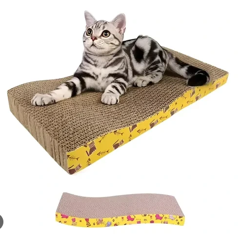 RASCADOR CURVO AMARILLO 44X21X4CM