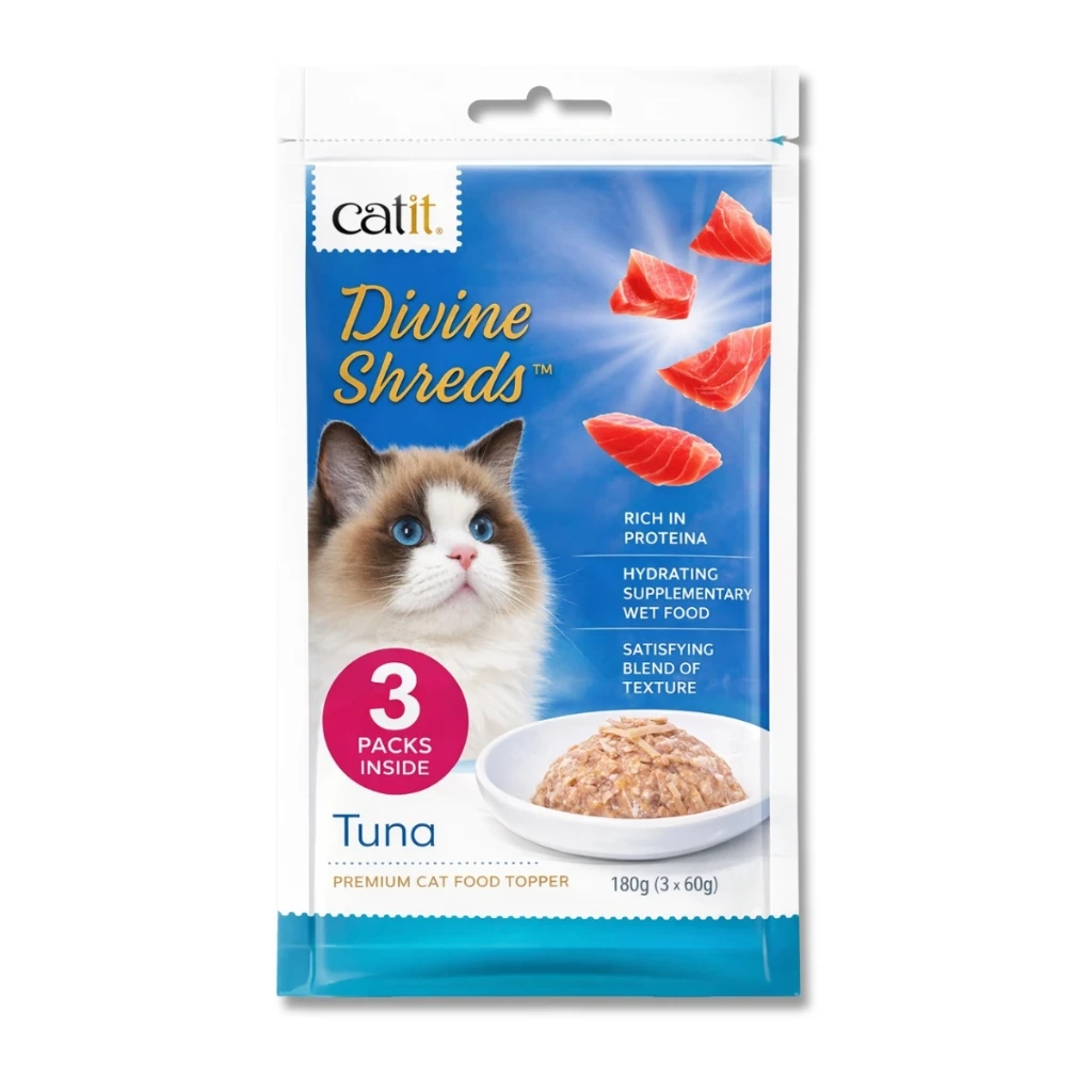 [42185] CATIT DIVINE SHREDS 180GR 3 SOBRES TUNA
