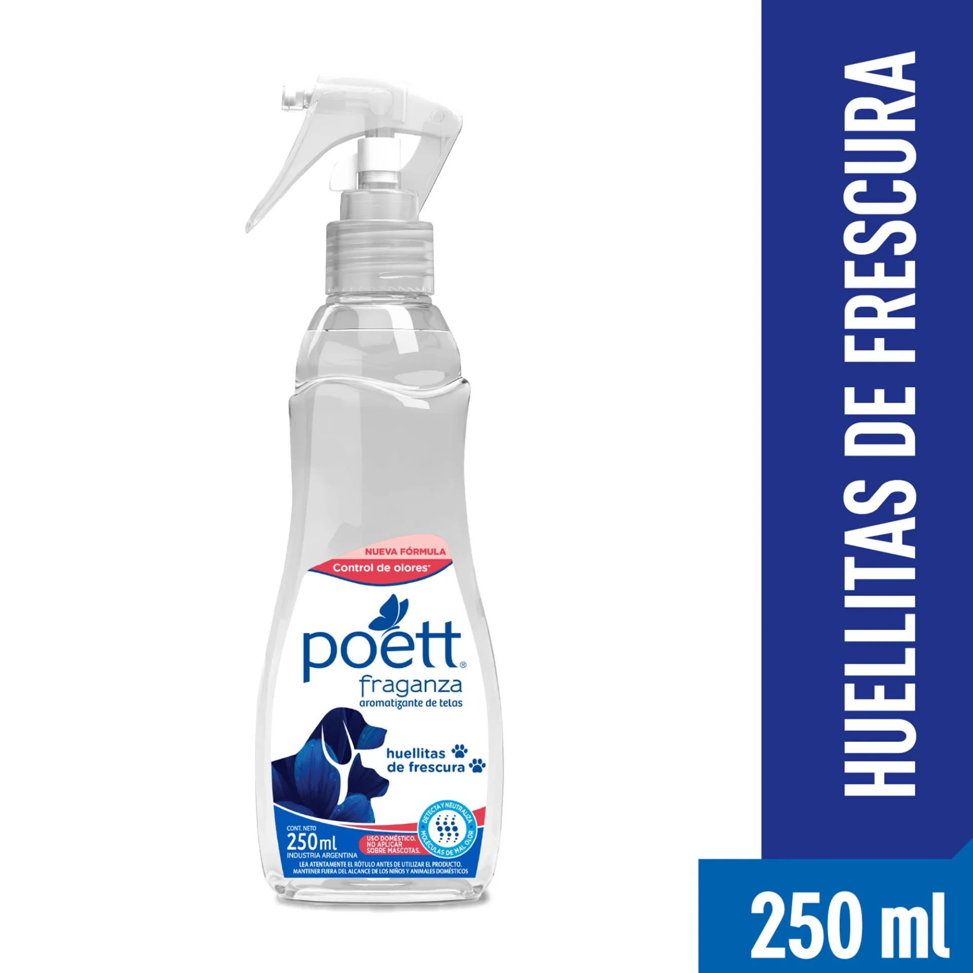 [50087] POETT AROMATIZANTE DE TELA HUELLITAS DE FRESCURA 250ML CONTROL DE OLORES