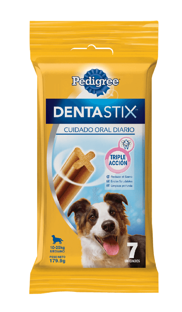 PEDIGREE DENTASTIX  RAZAS MEDIANAS X7 PROMO 4X3