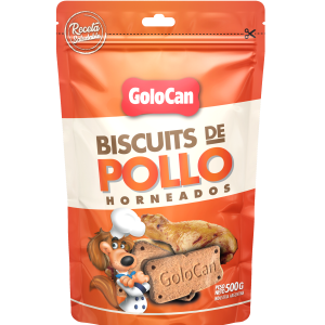GOLOCAN BOCADITOS BISCUITS DE POLLO 500 GR