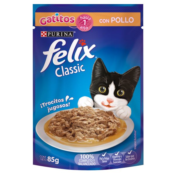 FELIX POUCH GATITOS POLLO