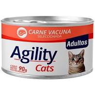 AGILITY CAT LATA ALIMENTO HUMEDO CARNE VACUNA 90GR