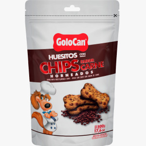 GOLOCAN HUESITOS CON CHIPS CARNE HORNEADOS 500GR