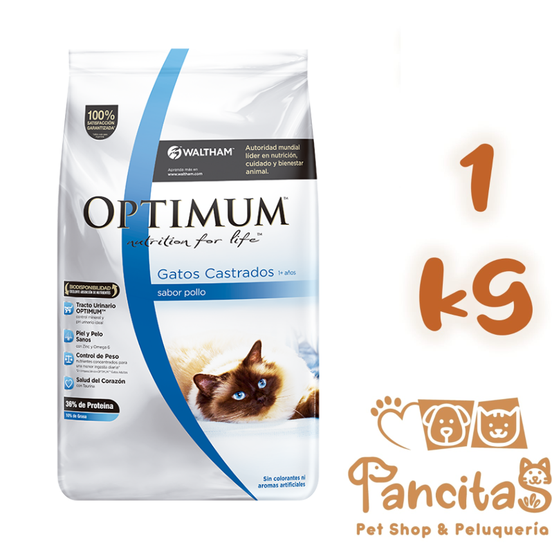 OPTIMUM CAT GATOS CASTRADOS 1KG