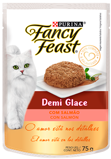 FANCY FITS POUCH CAT DEMI GLACE SALMON