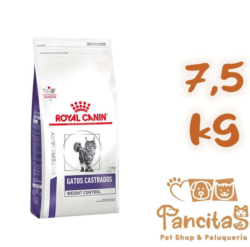 ROYAL CANIN CAT STERILISED WEIGHT CONTROL 7,5 KG PROMO 50% DE DESCUENTO