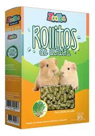 ZOOTEC CAJA ROLLITOS DE ALFALFA 200GR