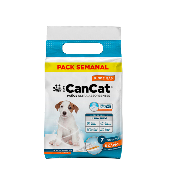 CANCAT PAÑO EDUCATIVO PACK X7 U 60x60CM