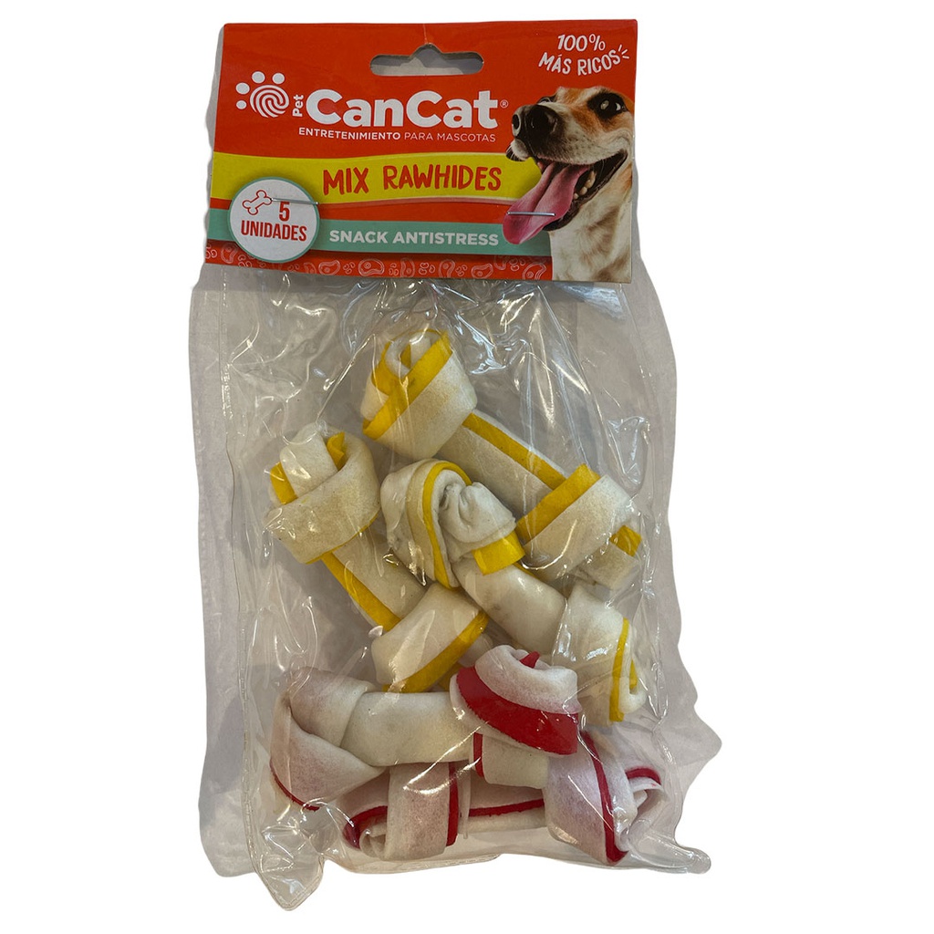 CANCAT HUESO CON TIRITA MIX PACK X5