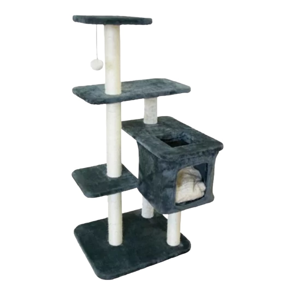 CANCAT MUEBLE RASCADOR GIGANTE CON CUBO