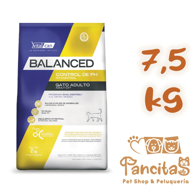 [21714] VITAL CAN BALANCED  CAT CONTROL PH URINARY 7,5KG PROMO