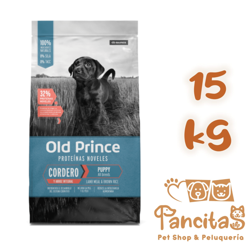 OLD PRINCE DOG PUPPY DERMA CORDERO 15KG