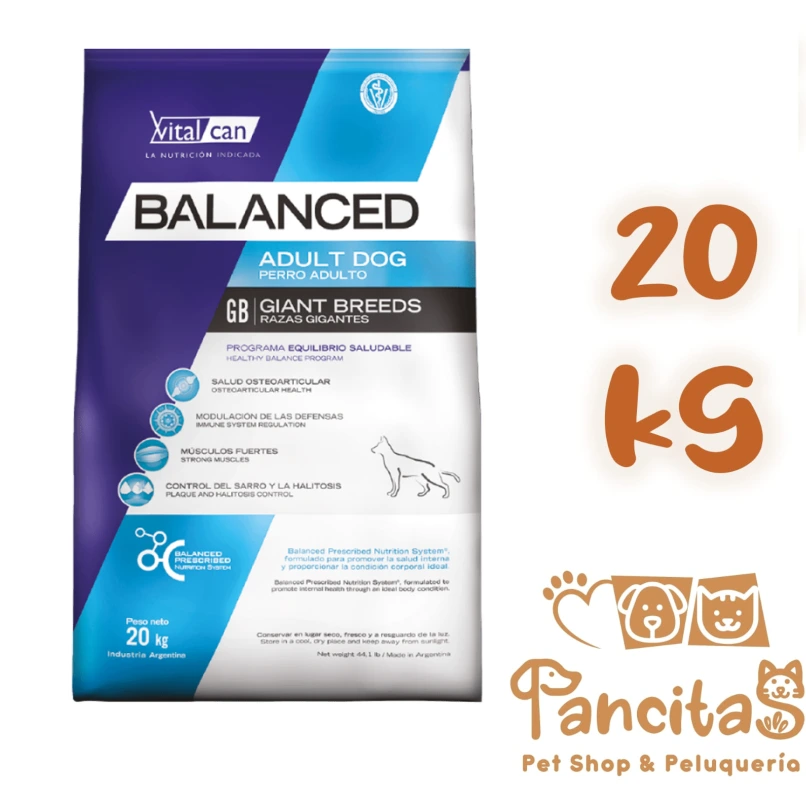 [11721] VITAL CAN BALANCED  DOG ADULT GIANT 20KG