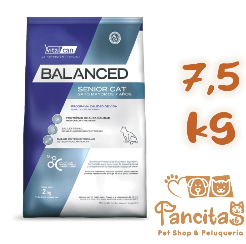 VITAL CAN BALANCED DOG ADULT SENIOR SMALL +7 7,5KG