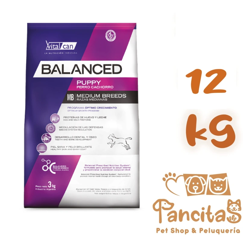 [31727] VITAL CAN BALANCED DOG PUPPY MEDIUM 12KG PROMO
