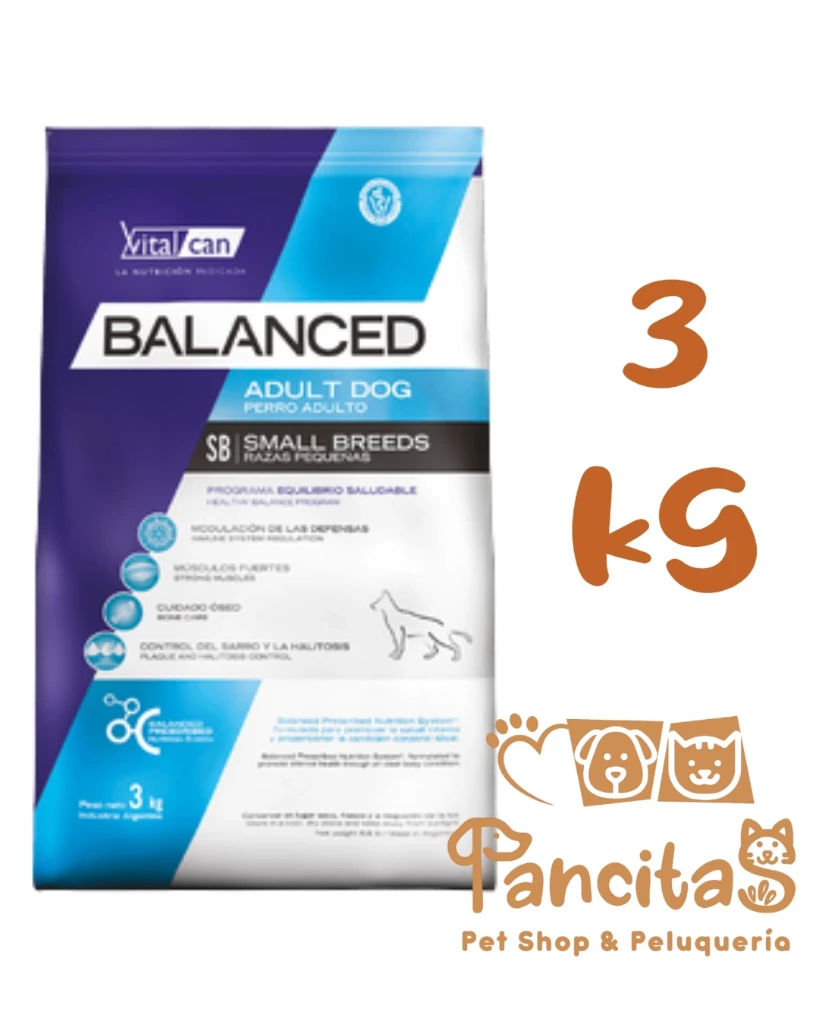 [11727] VITAL CAN BALANCED DOG ADULT SMALL 3KG PROMO