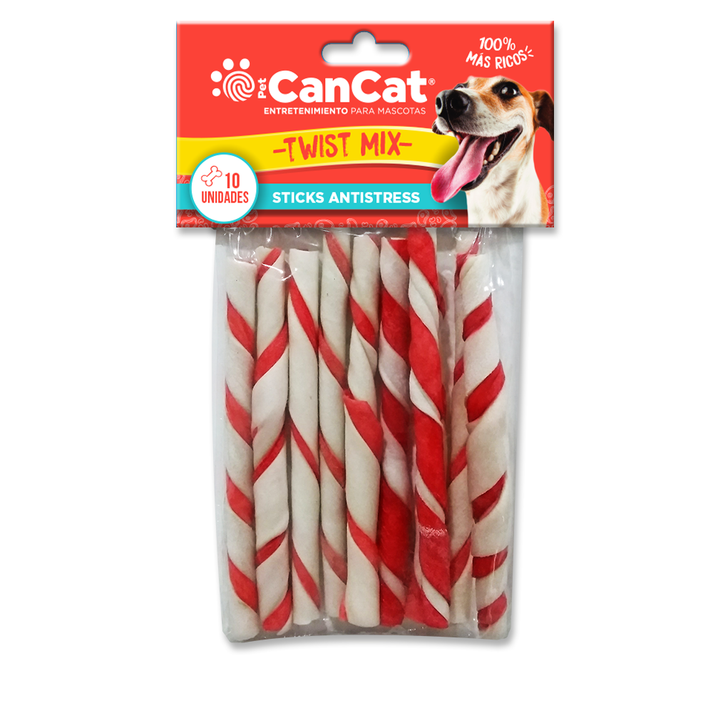CANCAT PALITOS CUERO CON TIRA DE CARNE PACK X10