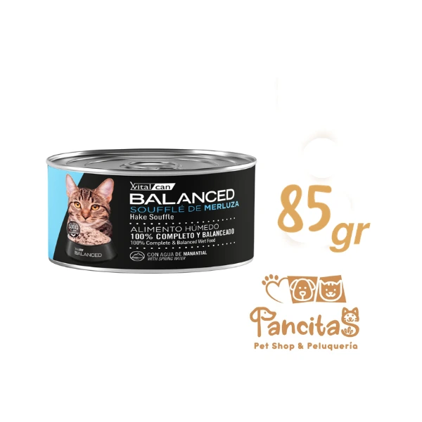 VITAL CAN BALANCED LATA CAT ADULT SOUFFLE MERLUZA 85gr