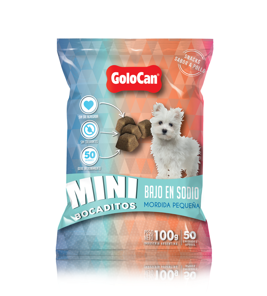 GOLOCAN MINI BOCADITOS BAJO EN SODIO 100GR