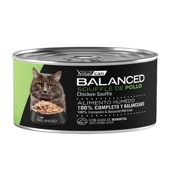VITAL CAN BALANCED LATA CAT CASTRADO SOUFFLE POLLO 85gr