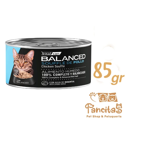 VITAL CAN BALANCED LATA CAT SOUFFLE POLLO 85GR